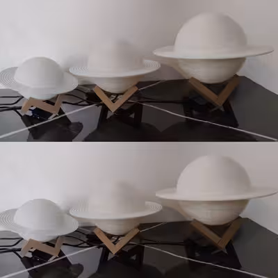 آباژور رومیزی مدل سیاره زحل M6