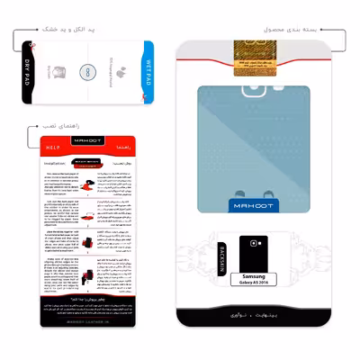 برچسب پوششی ماهوت مدل Minimal Miss and Mister مناسب برای گوشی موبایل سامسونگ Galaxy A5 2016