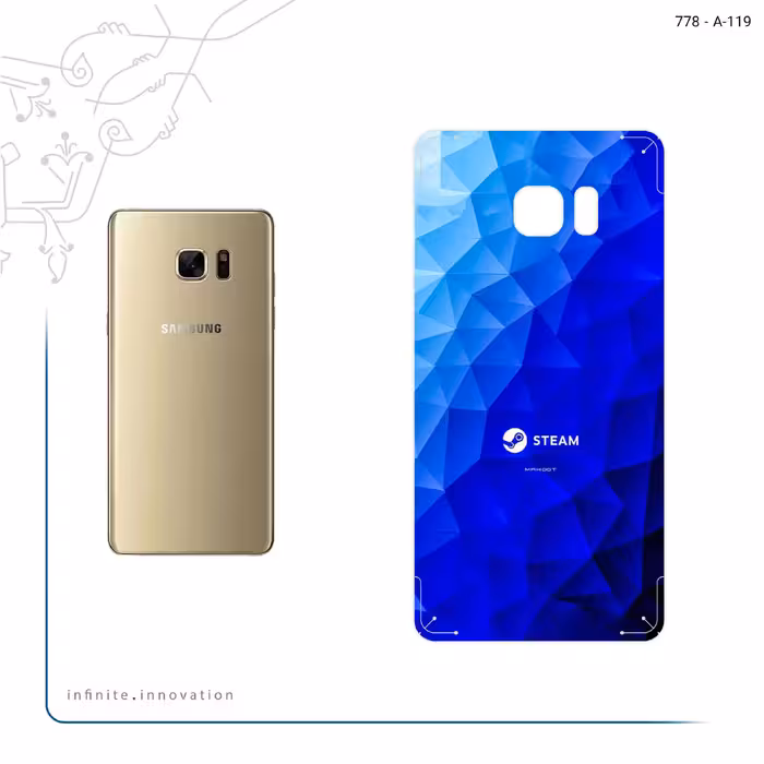 برچسب پوششی ماهوت مدل STEAM Game Consol مناسب برای گوشی موبایل سامسونگ Galaxy Note 7