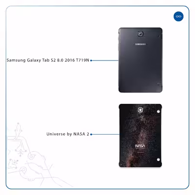 برچسب پوششی ماهوت مدل Universe-by-NASA-2 مناسب برای تبلت سامسونگ Galaxy Tab S2 8.0 2016 T719N