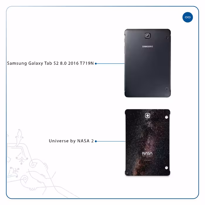 برچسب پوششی ماهوت مدل Universe-by-NASA-2 مناسب برای تبلت سامسونگ Galaxy Tab S2 8.0 2016 T719N