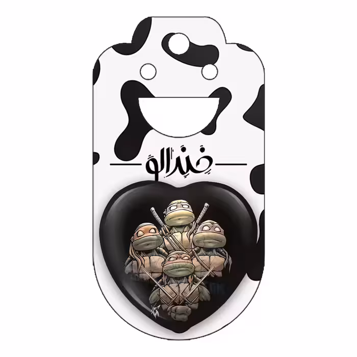 پیکسل خندالو طرح لاک پشت های نینجا مدل قلبی کد 2257