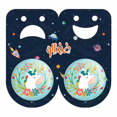 پیکسل خندالو مدل اسب تک شاخ کد 1110 به همراه مگنت