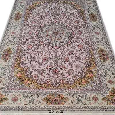 فرش دستبافت چهار متری اصفهان موسی الرضایی کد 1077