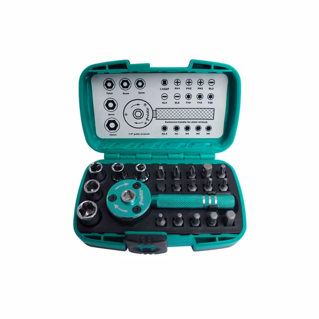 پیچ گوشتی و سری پیچ گوشتی پروسکیت مدل SD-2319M مجموعه 22 عددی