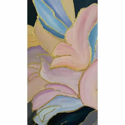  تابلو نقاشی اکریلیک مدل گل برجسته کد 0083