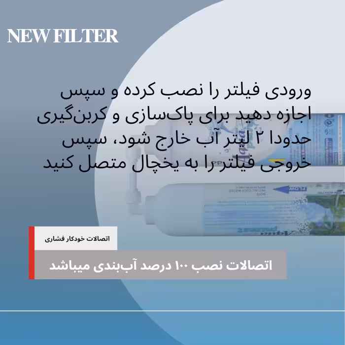 فیلتر تصفیه آب یخچال و فریزر آکوا پیورست مدل NEW FILTER - RX 2500G مجموعه 2 عددی