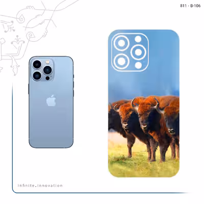 برچسب پوششی ماهوت مدل Buffalo مناسب برای گوشی موبایل اپل iPhone 13 Pro Max