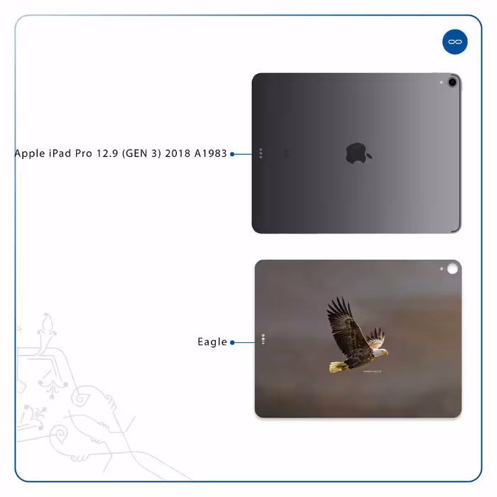 برچسب پوششی ماهوت مدل Eagle مناسب برای تبلت اپل iPad Pro 12.9 (GEN 3) 2018 A1983