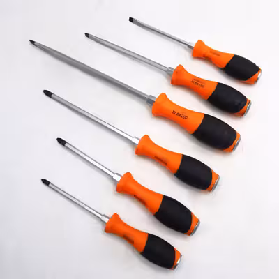 پیچ گوشتی ضربه خور دوسو و چهارسو مدل سویفت کد YP-TAIWAN-06 مجموعه 6 عددی 