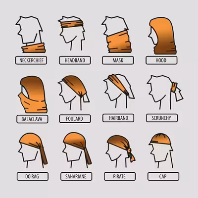 دستمال سر و گردن مدل چریکی