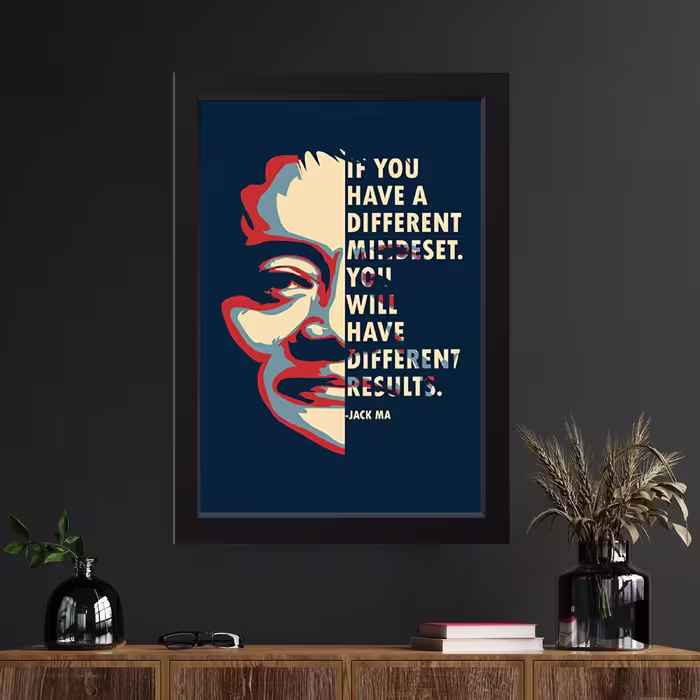 تابلو مدل انگیزشی جک  ما Jack ma کد S3030-b