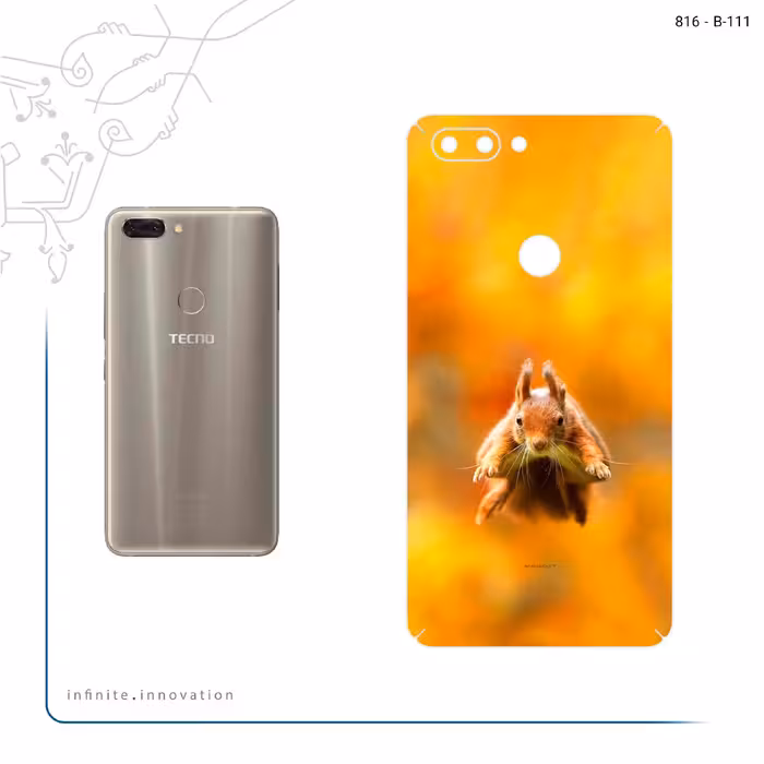 برچسب پوششی ماهوت مدل Squirrel مناسب برای گوشی موبایل تکنو Phantom 8