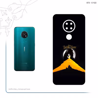 برچسب پوششی ماهوت مدل Beauty and the Beast مناسب برای گوشی موبایل نوکیا 7.2