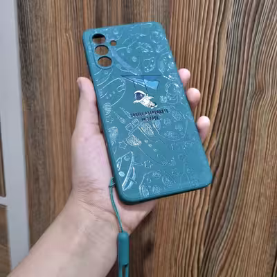 کاور طرح فضایی مدل NASA مناسب برای گوشی موبایل سامسونگ Galaxy A04S به همراه بند آویز
