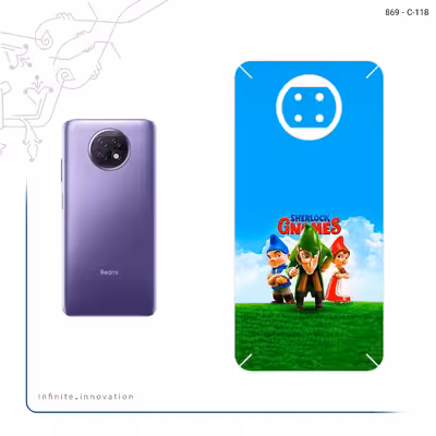 برچسب پوششی ماهوت مدل Sherlock Gnomes مناسب برای گوشی موبایل شیائومی Redmi Note 9T
