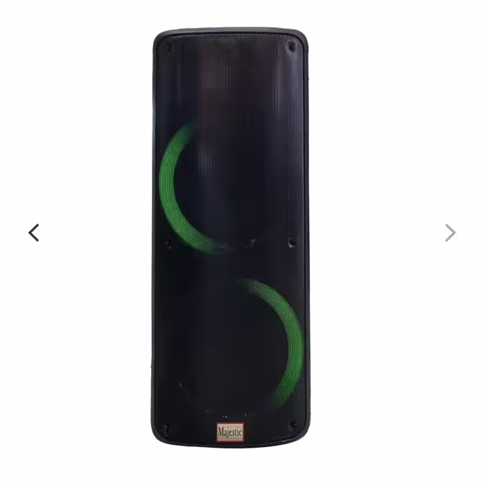 اسپیکر شارژی چمدانی مجستیک MG1022

  دو کلید همزمان برقی و شارژی 