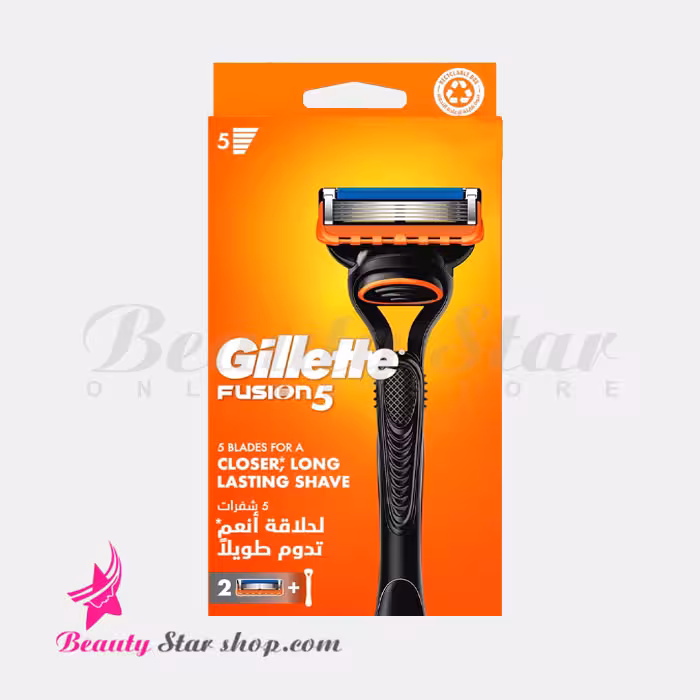 خود تراش 5 لبه ژیلت مدل فیوژن به همراه تیغ یدک