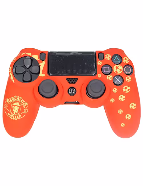 روکش محافظ دسته PS4 لیزری قرمز زرد طرح منچستر یونایتد کد B