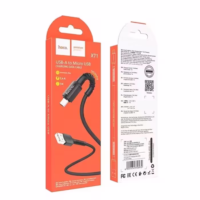 کابل تبدیل USB به microUSB هوکو مدل X71