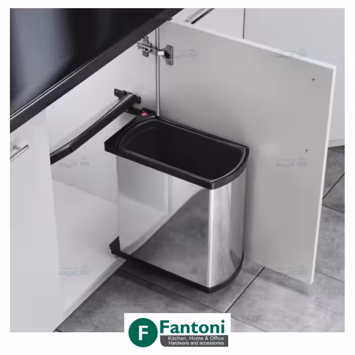 سطل چند منظوره توکار لولایی هایلو کد 341810 جهت یونیت عرض 450mm فانتونی Q145