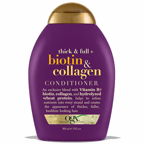 نرم کننده بیوتین و کلاژن او جی ایکس OGX اصل | ضد ریزش و ضخیم کننده مو