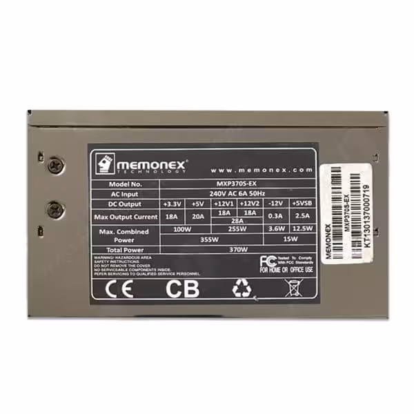 پاور ممونکس 370 وات مدل Memonex MXP370S-EX 370W (استوک)