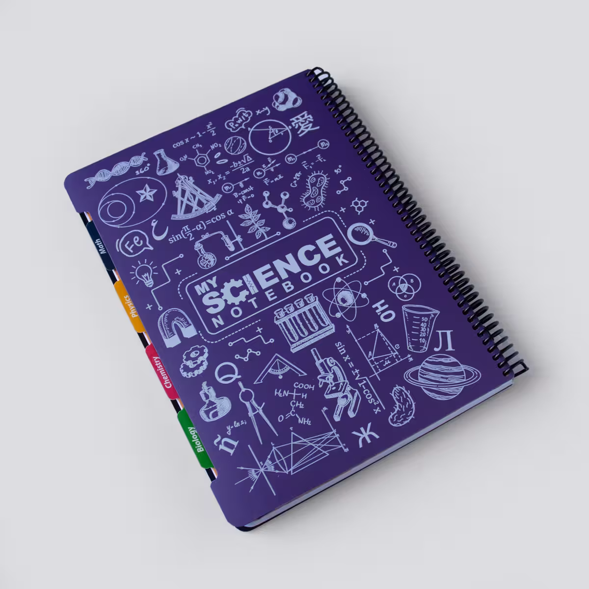 دفتر خط دار رحلی MY SCIENCE بنفش دات نوت (dotnote)