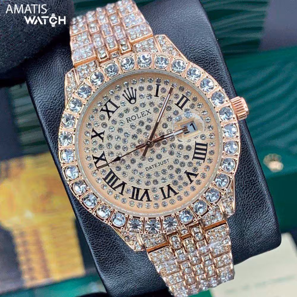 ساعت مچی فول نگین رولکس Rolex Full Diamonds 4218A