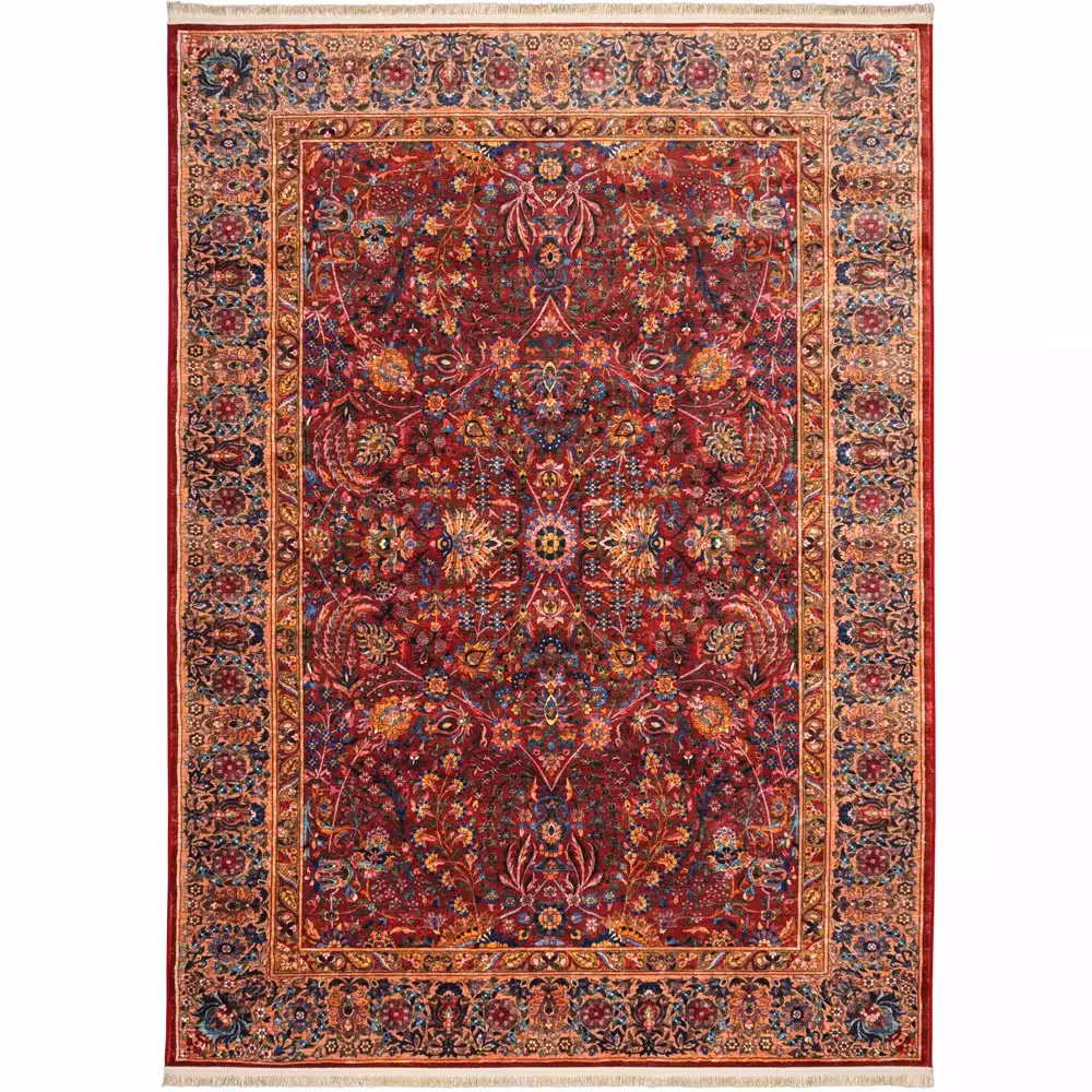 فرش سنتی کد 100354 سبز 1000 شانه | فرش 1000 شانه