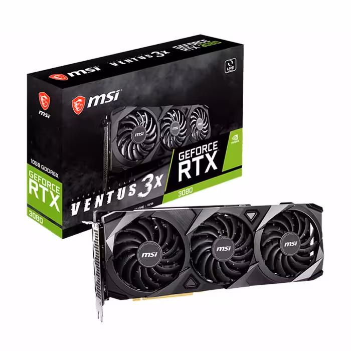 کارت گرافیک ام اس ای GeForce RTX 3080 VENTUS 3X 10GB