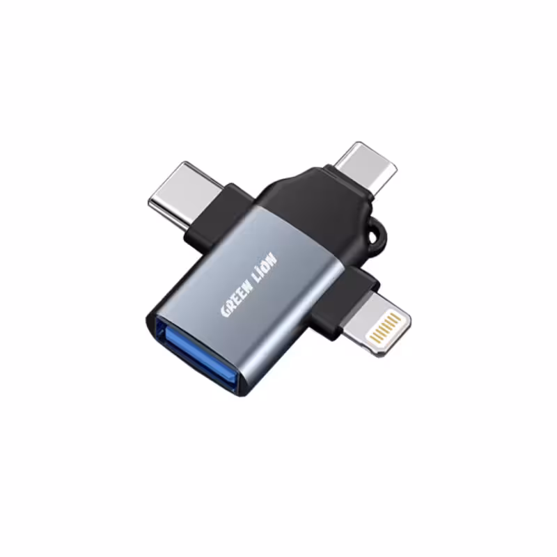 تبدیل سه کاره OTG گرین لاین مدل GN3IN1OTG