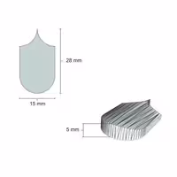 سفال بام پولکی مقیاس 1/12تعداد200 عددی اشل