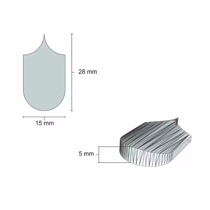 سفال بام پولکی مقیاس 1/12تعداد200 عددی اشل