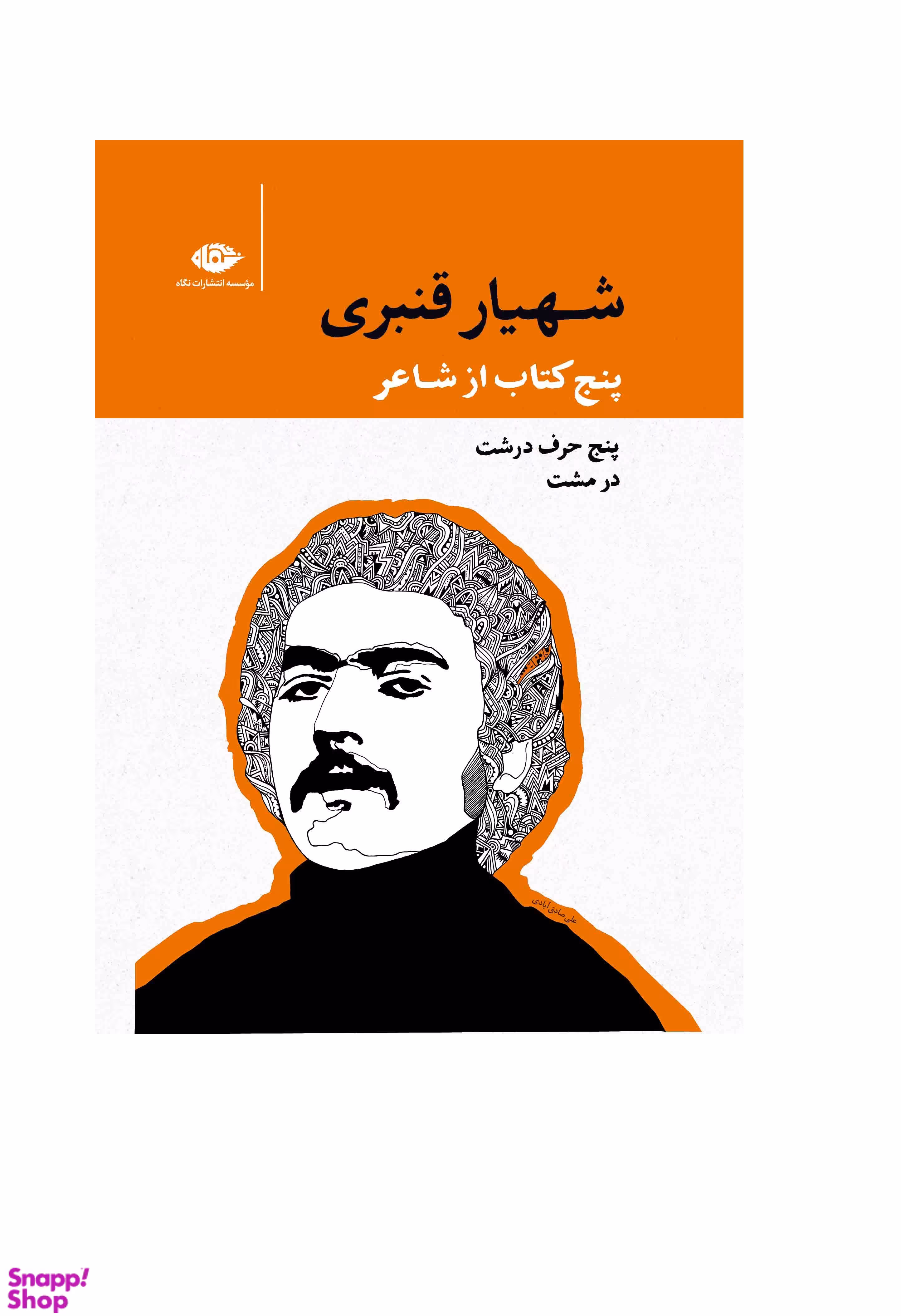 کتاب پنج کتاب از شاعر اثر شهریار قنبری انتشارات نگاه 5 جلدی