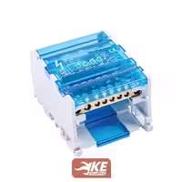 ترمینال توزیع چهار پل 80 آمپر 8 پیچ 500 ولت NSC مدل FJ408-80B