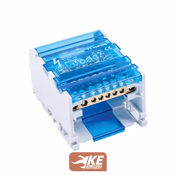 ترمینال توزیع چهار پل 80 آمپر 8 پیچ 500 ولت NSC مدل FJ408-80B