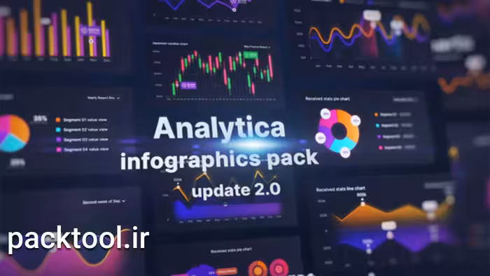 پروژه افتر افکت اینفوگرافیک تحلیلی متحرک Analytics Infographic Toolkit - پک تول