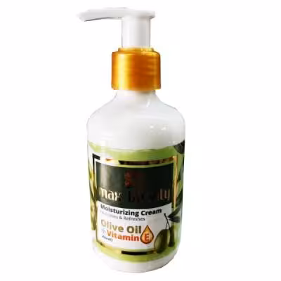 کرم آبرسان دست و صورت مکس بیوتی max beauty عصاره روغن زیتون 400 میلی لیتر