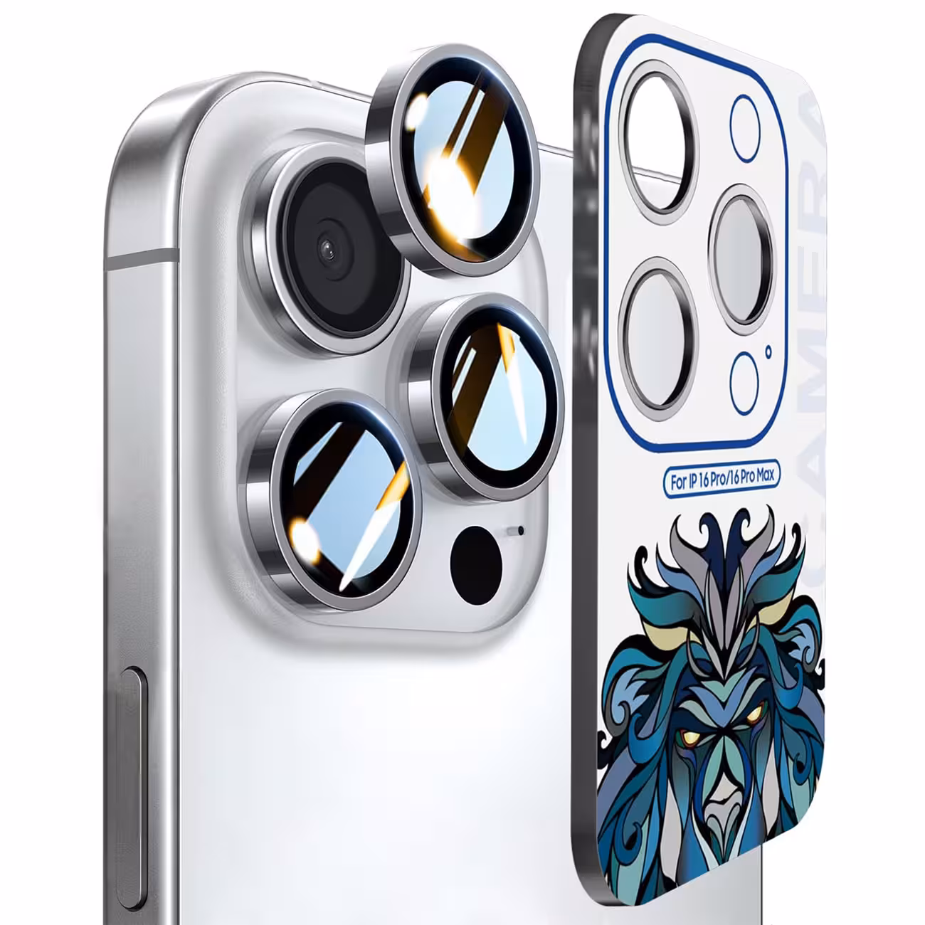 محافظ لنز دوربین آیفون 16 پرو و آیفون 16 پرومکس لیتو Lito Titanium AR