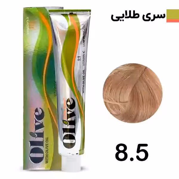 رنگ مو الیو بلوند طلایی olive شماره 8.5