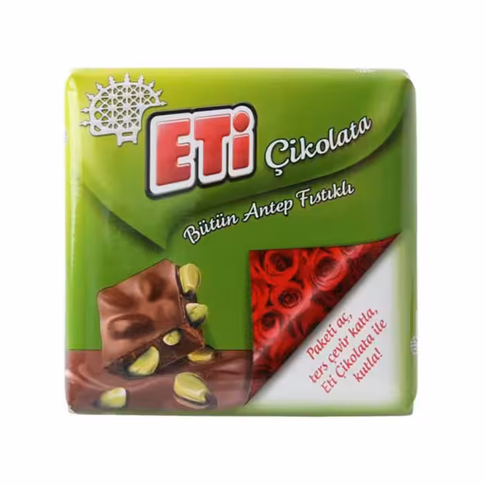 شکلات تابلت با مغز پسته اتی کارام - 60 گرم