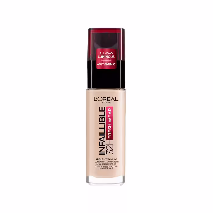 کرم پودر لورال رنگ 015 INFAILLIBLE L’OREAL INFALLIBLE 32H Fresh Wear Foundation- 30ml