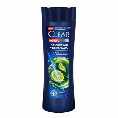 شامپو کلیر ضد شوره و کنترل چربی لیمویی مدل MAKSIMUM FERAHLIK حجم 350 میل