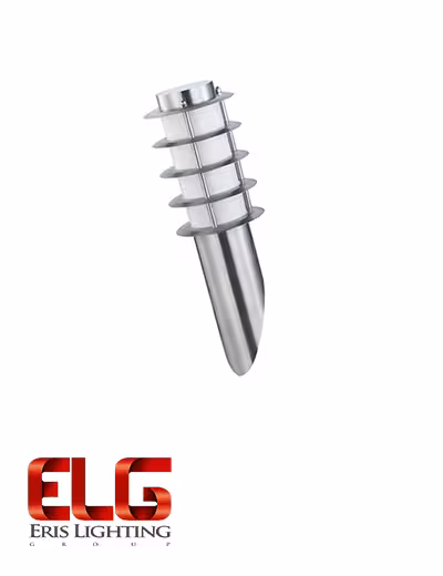 چراغ دیواری 60 وات استنلس استیل نقره ای