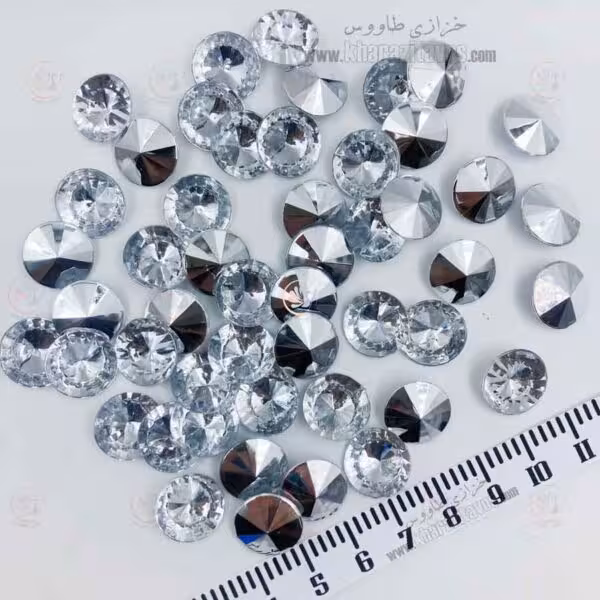 ریولی پلاستیکی سایز 14 ( نقره ای ) بسته 50 عددی