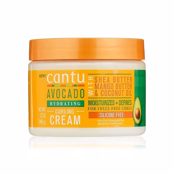 کرم فر کننده آووکادو کنتو حجم 340 گرم Cantu Avocado Hydrating Curling Cream
