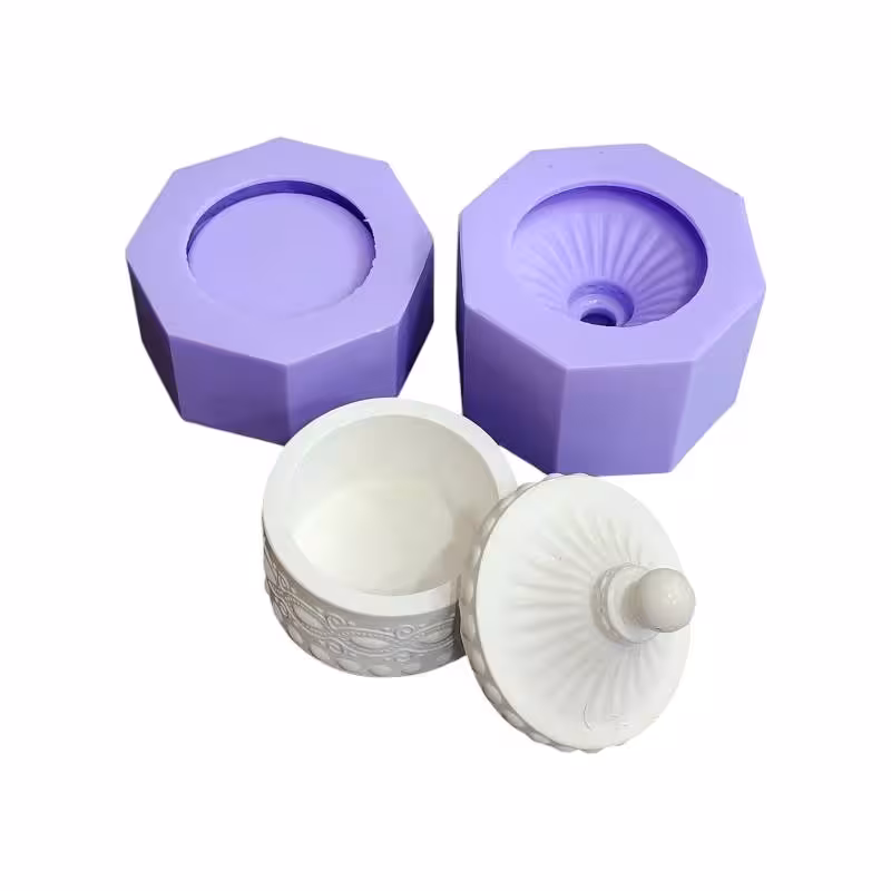 قالب سیلیکونی قندان حکاکی شده  8*9 سانت