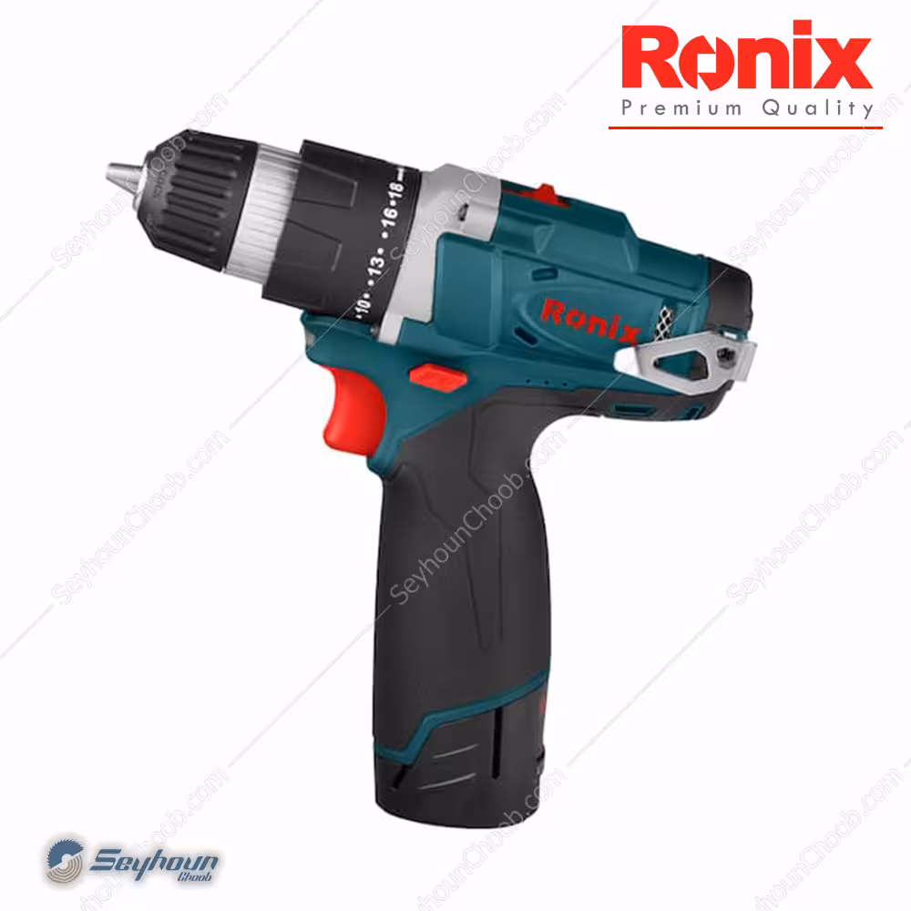 دریل پیچ گوشتی شارژی 12 ولت نیم تنه فلزی رونیکس مدل Ronix 8812