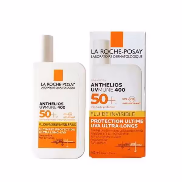 ضدآفتاب لاروش پوزای مدل Invisible Fluid با  SPF 50